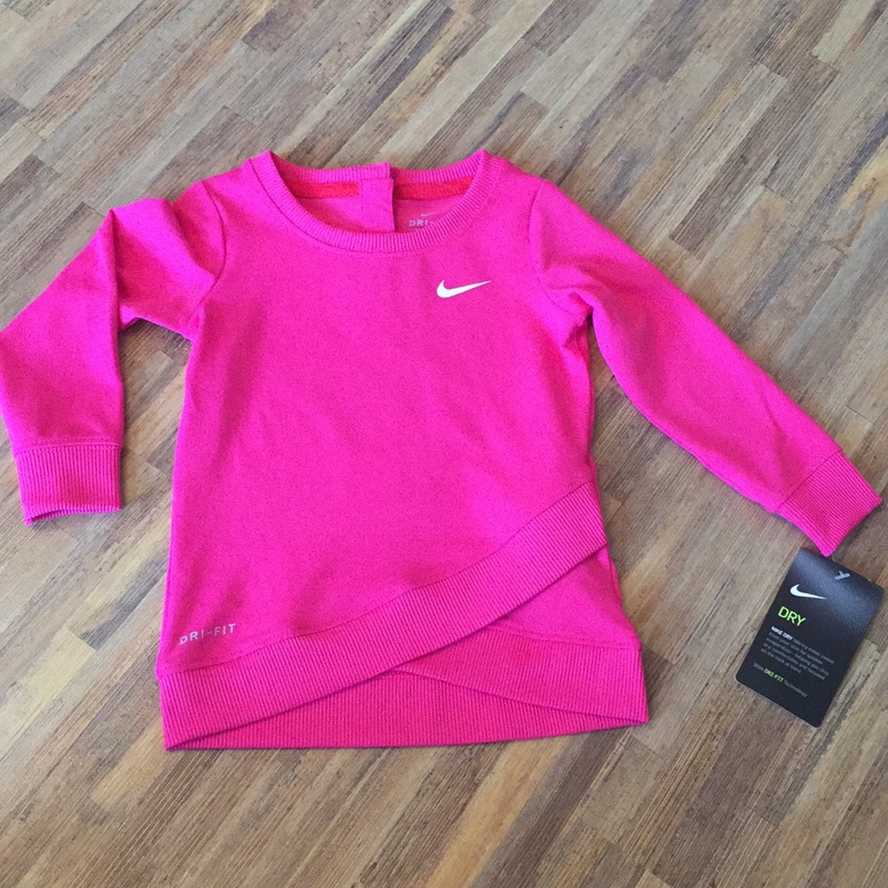 Nike Dri_Fit long sleeve logo shirt 12M